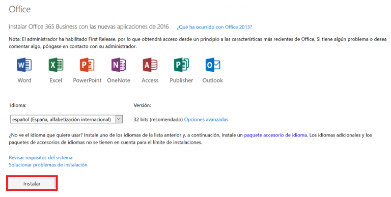 Instalar Office 365 descargándolo desde internet Compuevolución